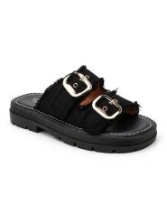 Sixth Sens Klapki w kolorze czarnym rozmiar: 37. Czarne klapki Sixth Sens, bez wzorów, klasyczne, z otwartym noskiem, bez obcasa, bez zapięcia. Za 82.99 zł.