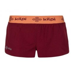 Spodenki damskie Kilpi Irazu. Czerwone szorty sportowe Kilpi, bez wzorów, z materiału, do biegania. Za 153.53 zł.