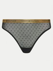 Tommy Hilfiger Stringi UW0UW05533 Czarny. Czarne stringi Tommy Hilfiger, bez wzorów, z syntetyku. Za 59.99 zł.