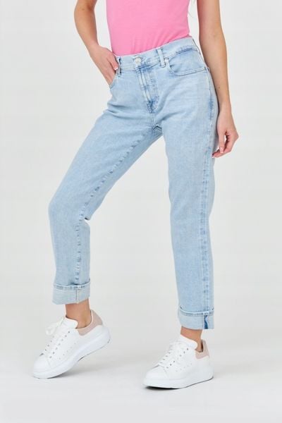 7 FOR ALL MANKIND Jasne jeansy damskie Relaxed Skinny, Rozmiar 30. Niebieskie jeansy 7 for all mankind, bez wzorów, z jeansu. W wyprzedaży za 475.99 zł.