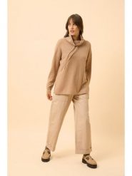 Just Cashmere Kaszmirowy sweter "Melrose" w kolorze beżowym rozmiar: M. Brązowe swetry Just Cashmere, m, bez wzorów, z kaszmiru, bez ramiączek. Za 413.99 zł.