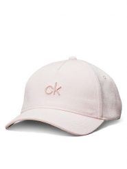 Calvin Klein Czapka z daszkiem Raised Embroidery K60K613118 Różowy. Czerwone czapki z daszkiem Calvin Klein, bez wzorów, ze lnu. Za 139.99 zł.