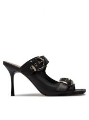 PINKO Klapki Lisa 13 SD0309 P003 Czarny. Czarne klapki Pinko, bez wzorów, ze skóry, bez obcasa, bez zapięcia. Za 1,329.00 zł.