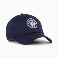 Puma Czapka Mcfc Ftblarchive 02595873. Niebieskie czapki z daszkiem Puma, bez wzorów. Za 142.97 zł.