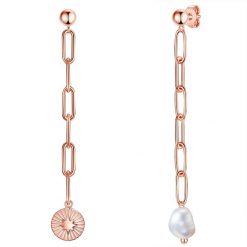 Valero Pearls Stal nierdzewna Perła hodowlana słodkowodna Kolczyki 1 ct Damski. Białe kolczyki Valero Pearls, z perłą, ze stali. Za 299.99 zł.