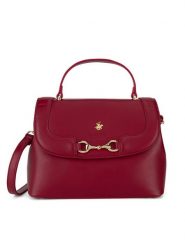 Beverly Hills Polo Club Torebka BHPC-K-046-06 Czerwony. Czerwone torebki klasyczne Beverly Hills Polo Club, bez wzorów, z materiału, bez dodatków. Za 229.99 zł.