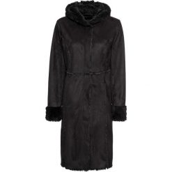 Płaszcz ze sztucznego futerka owczego bonprix czarny. Płaszcze marki bonprix. Za 119.99 zł.