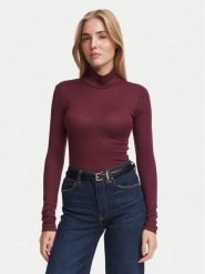 Guess Golf W4BP14 KCGM2 Bordowy Slim Fit. Czerwone swetry Guess, s, z aplikacjami, z syntetyku, bez ramiączek. Za 214.99 zł.