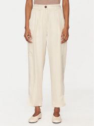 Marella Spodnie materiałowe Aia 2515131071 Beżowy Loose Fit. Brązowe spodnie materiałowe Marella, bez wzorów, z materiału. Za 409.99 zł.