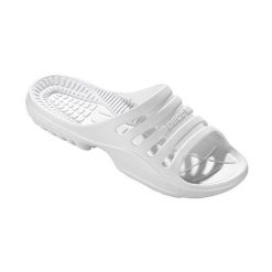 Klapki damskie Beco białe. Białe klapki 47 Brand, bez wzorów, z materiału, bez obcasa, bez zapięcia. Za 192.99 zł.