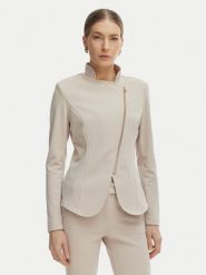 Rinascimento Marynarka CFC0127901003 Beżowy Slim Fit. Brązowe marynarki i żakiety Rinascimento, xl, bez wzorów, z syntetyku, bez ramiączek. Za 579.99 zł.