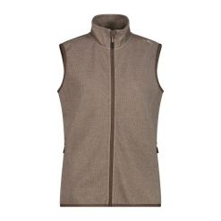Damska kurtka bez rękawów z kapturem CMP Knit-Tech. Białe kurtki CMP, l, bez wzorów, z materiału, z kapturem. Za 226.50 zł.