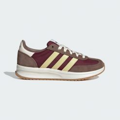 Buty RUN 70s 2.0. Brązowe buty trekkingowe adidas, bez wzorów, ze skóry, bez zapięcia, trekkingowe. Za 299.00 zł.