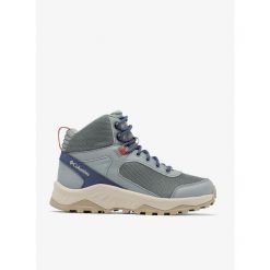 Buty turystyczne damskie Columbia Trailstorm Ascend Mid WP. Niebieskie buty trekkingowe Columbia, na zimę, bez zapięcia. Za 303.99 zł.