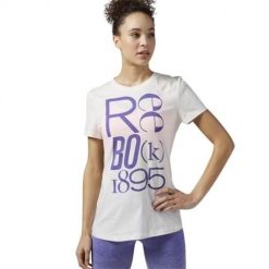 Koszulka sportowa damska Reebok Definition. Białe t-shirty sportowe Reebok, l, bez wzorów, z materiału, bez ramiączek, do biegania. Za 132.00 zł.