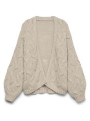 Vero Moda Kardigan w kolorze beżowym rozmiar: S. Brązowe swetry Vero Moda, s, bez wzorów, ze splotem, bez ramiączek. Za 149.95 zł.