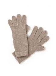 CXL by Christian Lacroix Kaszmirowe rękawiczki w kolorze beżowym rozmiar: onesize. Brązowe rękawiczki CXL by Christian Lacroix, bez wzorów, z kaszmiru. Za 179.22 zł.