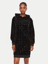 Armani Exchange Sukienka codzienna 6DYA89 YJLGZ 52AL Czarny Regular Fit. Czarne sukienki Armani Exchange, na co dzień, xs, bez wzorów, z syntetyku, bez kołnierzyka, bez ramiączek, proste. Za 249.99 zł.