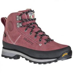 Buty trekkingowe damskie Dolomite Cinquantaquattro Trek GT. Czerwone trekkingi Dolomite, bez wzorów, z gore-texu, bez zapięcia, trekkingowe, gore-tex. Za 998.30 zł.