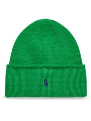 Polo Ralph Lauren Czapka 455954355005 Zielony. Zielone czapki zimowe Polo Ralph Lauren, bez wzorów, z materiału. Za 449.99 zł.