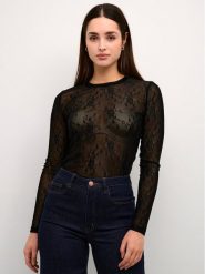Kaffe Bluzka Anikka 10507915 Czarny Regular Fit. Czarne bluzki Kaffe, s, bez wzorów, z syntetyku, bez kołnierzyka, bez ramiączek. Za 139.99 zł.