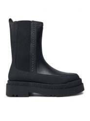 Liu Jo Botki Love 54 SF4075 PX546 Czarny. Czarne botki Liu Jo, bez wzorów, ze skóry, bez obcasa, na płaskiej podeszwie, bez zapięcia. Za 659.99 zł.