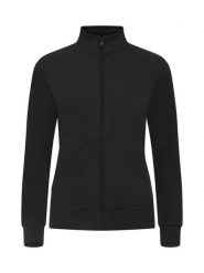 Clique Basic Cardigan Women – kardigan dresowy czarny z zamkiem w tonacji. Czarne swetry CLIQUE, l, bez wzorów, z bawełny, bez ramiączek. Za 179.74 zł.
