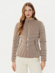 Guess Kurtka puchowa W5RL61 WH0V0 Beżowy Regular Fit. Brązowe kurtki Guess, l, z aplikacjami, z puchu, bez kaptura. Za 759.99 zł.