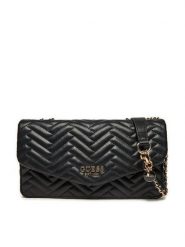 Guess Torebka HWQG95 08210 Czarny. Czarne torebki klasyczne Guess, z aplikacjami, ze skóry, bez dodatków. Za 339.99 zł.
