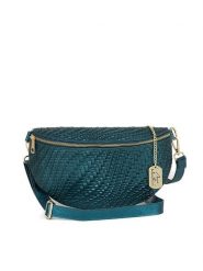 Anna Morellini Skórzana saszetka "Rufina" w kolorze niebieskim - 30 x 18 x 9 cm rozmiar: onesize. Niebieskie nerki i saszetki Anna Morellini, bez wzorów, z materiału, sportowe, bez dodatków. Za 208.99 zł.