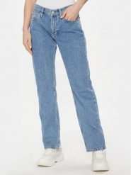 Calvin Klein Jeans Jeansy Low Rise Straight J20J222439 Niebieski Straight Fit. Niebieskie jeansy Calvin Klein Jeans, bez wzorów, z bawełny. Za 249.99 zł.