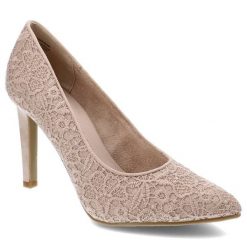 Różowe Czółenka Marco Tozzi Eleganckie Buty Na Obcasie. Czerwone czółenka Marco Tozzi, z aplikacjami, z koronki, eleganckie, bez obcasa, na obcasie, bez zapięcia. Za 199.00 zł.