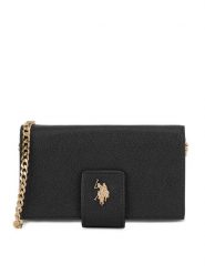 U.S. Polo Assn. Torebka BIUXT8390WVP Czarny. Czarne listonoszki U.S. Polo Assn., bez wzorów, z tworzywa sztucznego, bez dodatków. Za 132.99 zł.