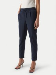 Vero Moda Spodnie materiałowe Jesmilo 10279691 Granatowy Regular Fit. Niebieskie spodnie materiałowe Vero Moda, bez wzorów, z materiału. Za 109.99 zł.