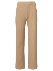 Smashed Lemon Spodnie w kolorze beżowym rozmiar: M. Brązowe spodnie materiałowe Smashed Lemon, bez wzorów, z materiału, z podwyższonym stanem. Za 104.99 zł.