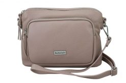 Listonoszka skórzana BARBERINI'S Różowa pudrowa 990-18. Czerwone shopper bag Barberinis, bez wzorów, ze skóry, biznesowe, małe, bez dodatków. Za 239.99 zł.