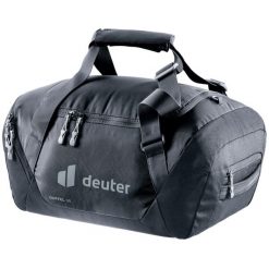 Torba Deuter Duffel 35 - black. Czarne torby sportowe Deuter, bez wzorów, z materiału, na ramię. Za 313.49 zł.