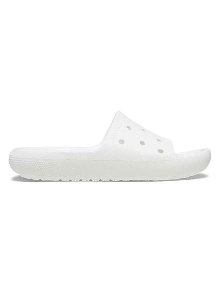 Crocs Klapki "Classic" w kolorze białym rozmiar: 38/39. Białe klapki Crocs, bez wzorów, klasyczne, z otwartym noskiem, bez obcasa, bez zapięcia. Za 109.95 zł.