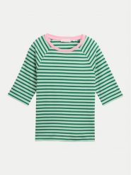 Tom Tailor Denim T-Shirt 1045410 Zielony Regular Fit. Zielone t-shirty TOM TAILOR DENIM, xs, bez wzorów, z bawełny, bez kołnierzyka, bez ramiączek. Za 79.99 zł.