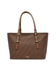TOUS Torebka Buckles Silhouette 2002201943 Brązowy. Brązowe shopper bag tous, bez wzorów, ze skóry, bez dodatków. Za 1,289.00 zł.