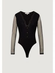 Morgan Body 261-TPLAZA Czarny Slim Fit. Czarne body i gorsety Morgan, bez wzorów, z syntetyku, bez ramiączek. Za 249.99 zł.