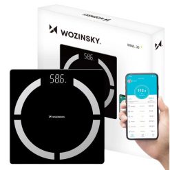 Waga łazienkowa z aplikacją Bluetooth analiza składu ciała. Wagi łazienkowe Wozinsky. Za 59.00 zł.