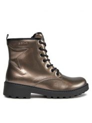 Geox Trapery Jr Casey J9420G 000HH C9247 D Złoty. Żółte traperki Geox, bez wzorów, ze skóry, bez obcasa, bez zapięcia. Za 399.99 zł.
