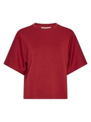 MOSS COPENHAGEN Bluza w kolorze bordowym rozmiar: S/M. Czerwone bluzy Moss Copenhagen, m, bez wzorów, bez kaptura. Za 154.95 zł.