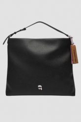 KARL LAGERFELD Czarna shopperka damska Ikon Pebble Hobo. Czarne shopper bag KARL LAGERFELD, bez wzorów, eleganckie, bez dodatków. W wyprzedaży za 570.99 zł.