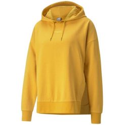Bluza Z Kapturem Damska TR. Żółte bluzy Puma, s, bez wzorów, bez ramiączek, z kapturem. Za 260.99 zł.