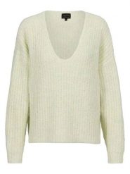 Herrlicher Sweter "Lini" w kolorze zielonym rozmiar: XS. Zielone swetry Herrlicher, xs, bez wzorów, ze splotem, bez ramiączek. Za 165.99 zł.