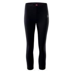 Legginsy 3/4 Damskie Silky. Czarne legginsy IQ, bez wzorów, sportowe. Za 60.99 zł.