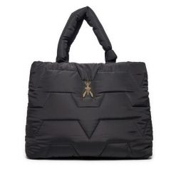Torebka Patrizia Pepe. Czarne shopper bag Patrizia Pepe, bez wzorów, bez dodatków. Za 1,549.00 zł.