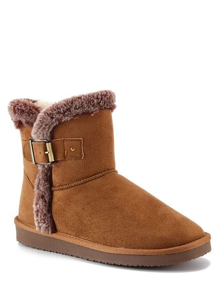 ISLAND BOOT Botki zimowe "Algoma" w kolorze jasnobrązowym rozmiar: 39. Brązowe botki Island Boot, bez wzorów, z materiału, bez obcasa, bez zapięcia. Za 189.29 zł.